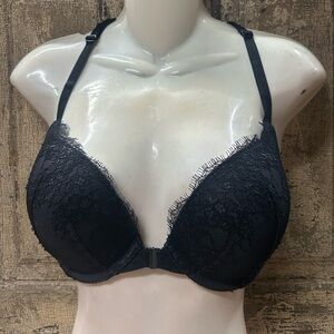 Victoria's Secret Black Lace Halter Bra